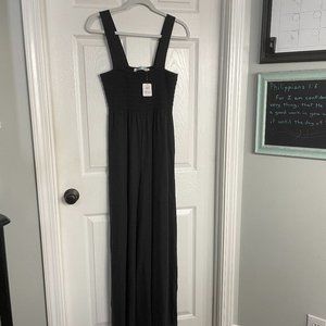 NWT Free People FP Beach Homecoming Jumper Wide Leg Jumpsuit Size Small S Black